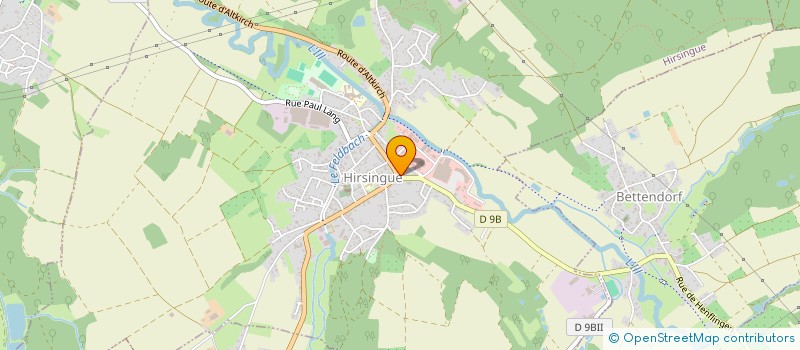 localisation de l'entreprise AMICALE DES AGENTS DE HIRSINGUE  HIRSINGUE