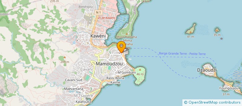 localisation de l'entreprise AMICALE DES AGENTS DE LA CHAMBRE DE METIERS ET DE L'ARTISANAT DE MAYOTTE (AC.M.A.M) à MAMOUDZOU