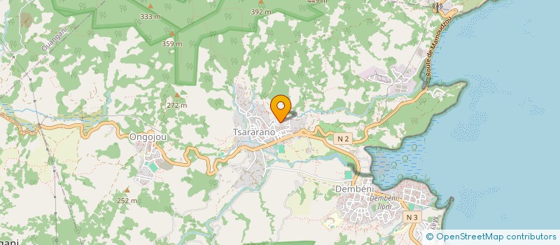 localisation de l'entreprise AMICALE DES AGENTS DE LA MAIRIE DE BANDRELE à BANDRELE