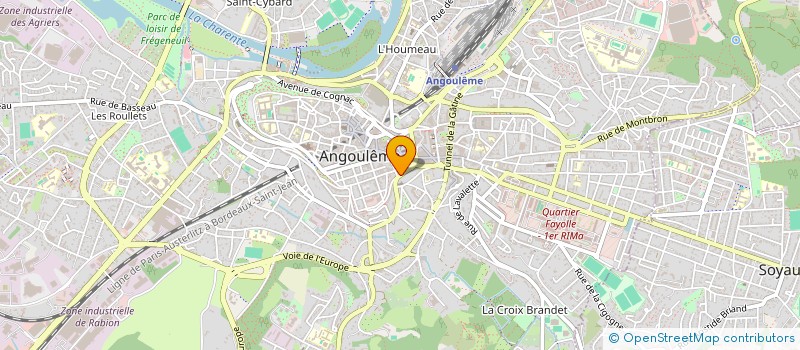 localisation de l'entreprise AMICALE DES AGENTS DU SYNDICAT DE COMMUNES POUR LE PERSONNEL à ANGOULEME