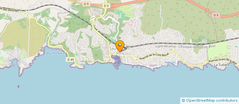 localisation de l'entreprise AMICALE DES AGENTS MUNICIPAUX DE SAUSSET LES PINS  SAUSSET-LES-PINS