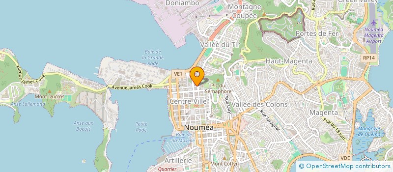 localisation de l'entreprise AMICALE DES AGENTS PUBLICS DE LA NOUVELLE-CALEDONIE à NOUMEA