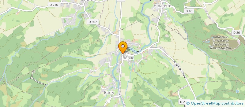 localisation de l'entreprise AMICALE DES AINES BENAC-BARRY à BENAC