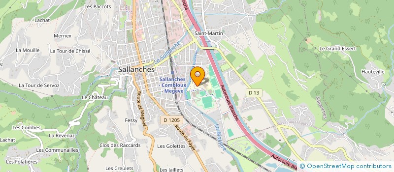 localisation de l'entreprise AMICALE DES AIRELLES à SALLANCHES