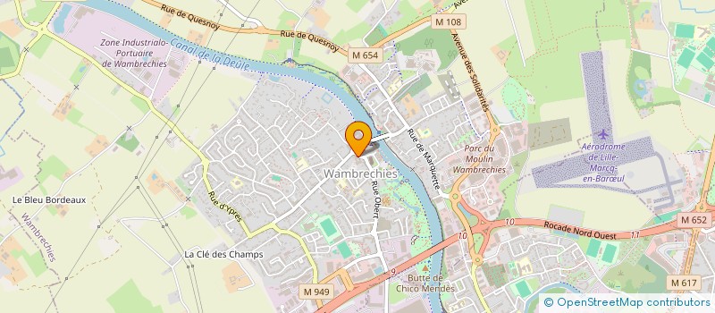 localisation de l'entreprise AMICALE DES ANCIENS BOUCHERS DU NORD  WAMBRECHIES