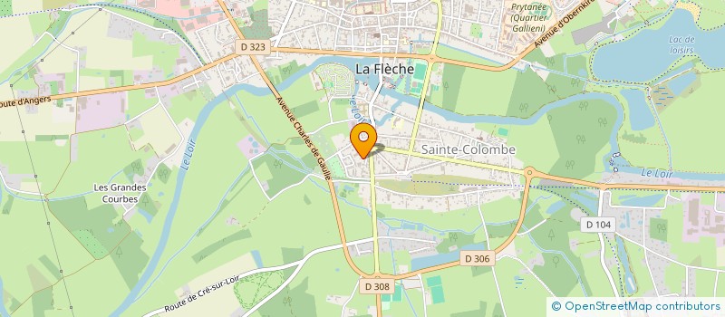 localisation de l'entreprise AMICALE DES ANCIENS BRODARD ET TAUPIN à LA FLECHE