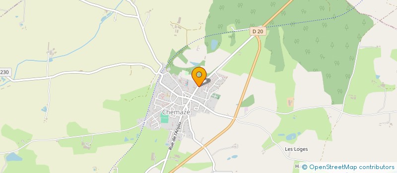 localisation de l'entreprise AMICALE DES ANCIENS COMBATTANTS D'AFRIQUE DU NORD  PREE-D'ANJOU