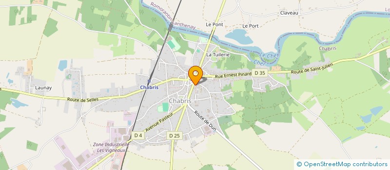 localisation de l'entreprise AMICALE DES ANCIENS COMBATTANTS DE CHABRIS à CHABRIS