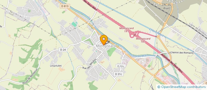 localisation de l'entreprise AMICALE DES ANCIENS COMBATTANTS DE MONTGISCARD-BELBEZE  MONTGISCARD