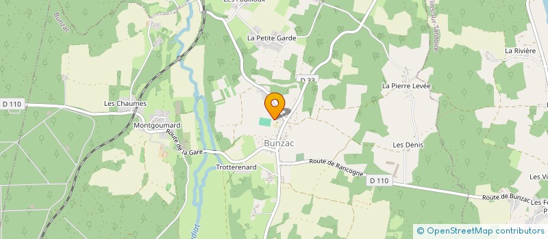 localisation de l'entreprise AMICALE DES ANCIENS COMBATTANTS DE RANCOGNE,39-45 , AFN, ET OPEX à MOULINS-SUR-TARDOIRE