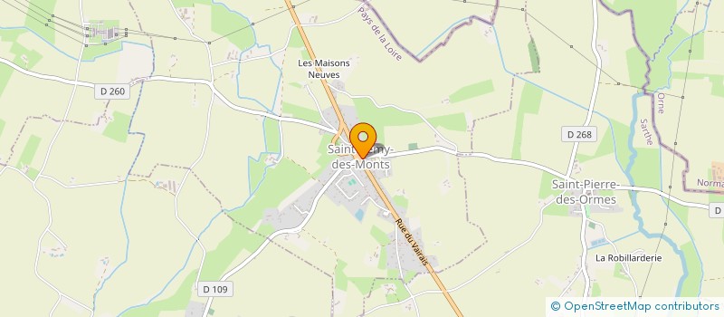 localisation de l'entreprise AMICALE DES ANCIENS COMBATTANTS DE SAINT REMY DES MONTS  SAINT-REMY-DES-MONTS