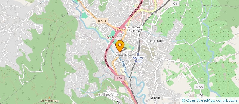 localisation de l'entreprise AMICALE DES ANCIENS COMBATTANTS DE SOLLIES-PONT  SOLLIES-PONT