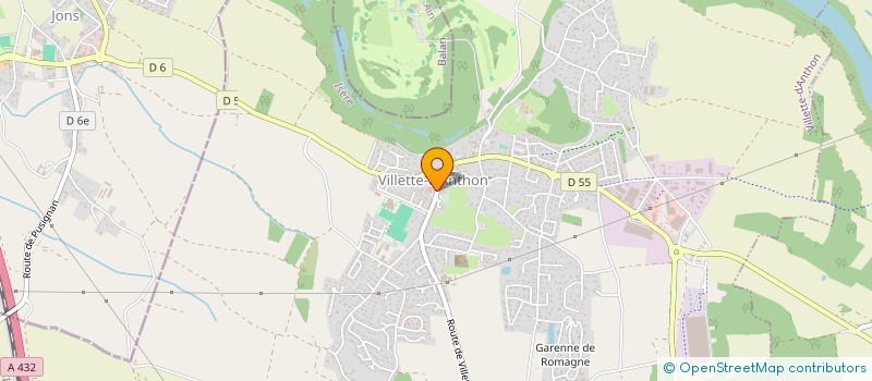 localisation de l'entreprise AMICALE DES ANCIENS COMBATTANTS DE VILLETTE D'ANTHON  VILLETTE-D'ANTHON