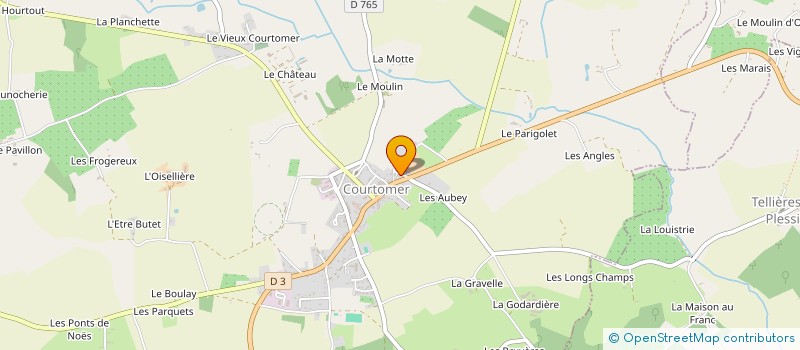 localisation de l'entreprise AMICALE DES ANCIENS COMBATTANTS DU PAYS DE COURTOMER à COURTOMER