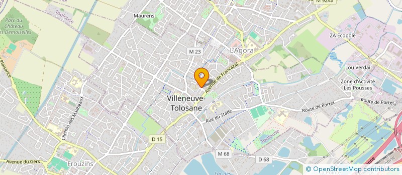 localisation de l'entreprise AMICALE DES ANCIENS COMBATTANTS ET VICTIMES DE GUERRE DE LA COMMUNE DE VILLENEUVE-TOLOSANE à VILLENEUVE-TOLOSANE