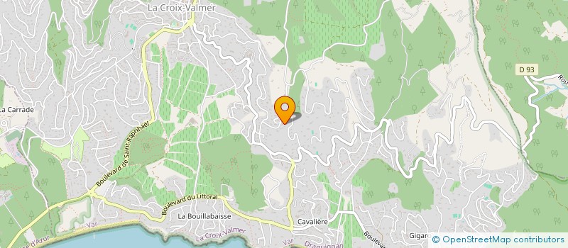 localisation de l'entreprise AMICALE DES ANCIENS COMBATTANTS ET VICTIMES DE GUERRE DE LA CROIX VALMER  LA CROIX-VALMER