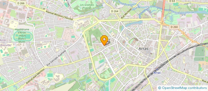 localisation de l'entreprise AMICALE DES ANCIENS CONSEILLERS GENERAUX ET DEPARTEMENTAUX DU PAS DE CALAIS à ARRAS