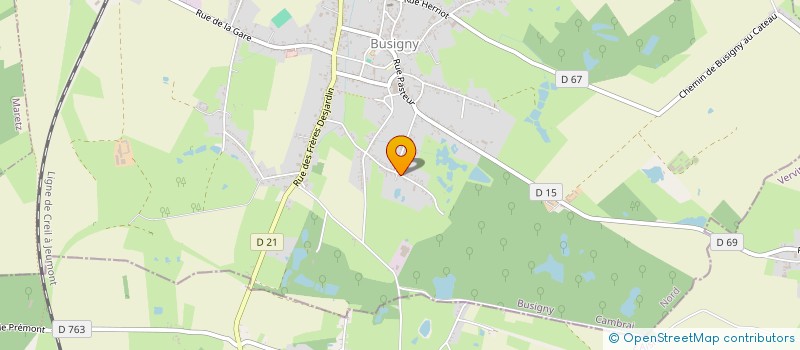 localisation de l'entreprise AMICALE DES ANCIENS D A F N  BUSIGNY