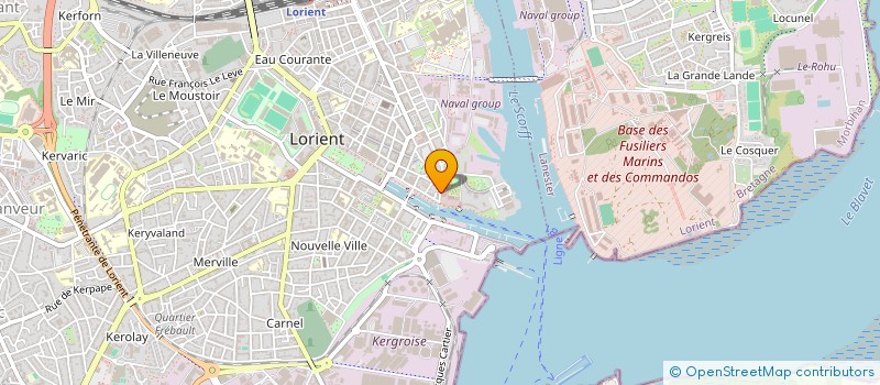 localisation de l'entreprise AMICALE DES ANCIENS DE L'AERONAUTIQUE NAVALE/BRETAGNE  LORIENT