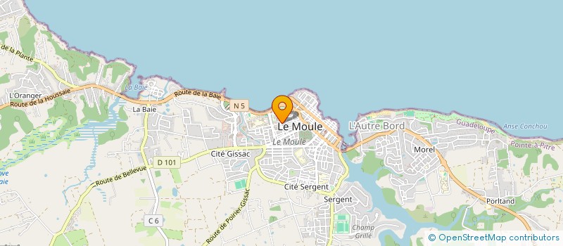 localisation de l'entreprise AMICALE DES ANCIENS DE L'ASM - ASSOCIATION SPORTIVE MOULIENNE à LE MOULE