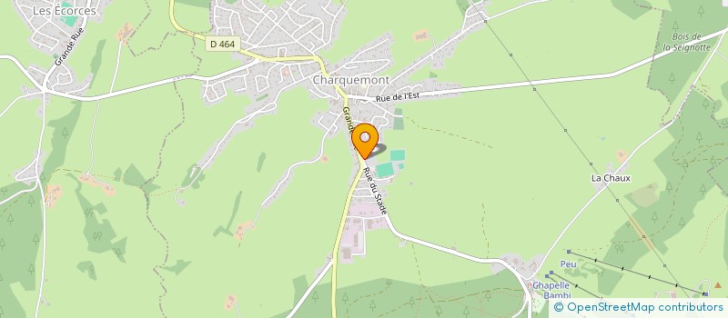 localisation de l'entreprise AMICALE DES ANCIENS DE L ETOILE SPORTIVE DE CHARQUEMONT  CHARQUEMONT