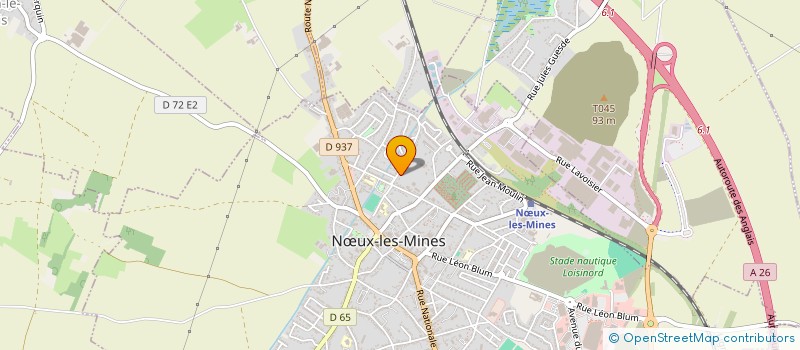 localisation de l'entreprise AMICALE DES ANCIENS DE LA MJC DE NOEUX LES MINES à NOEUX LES MINES