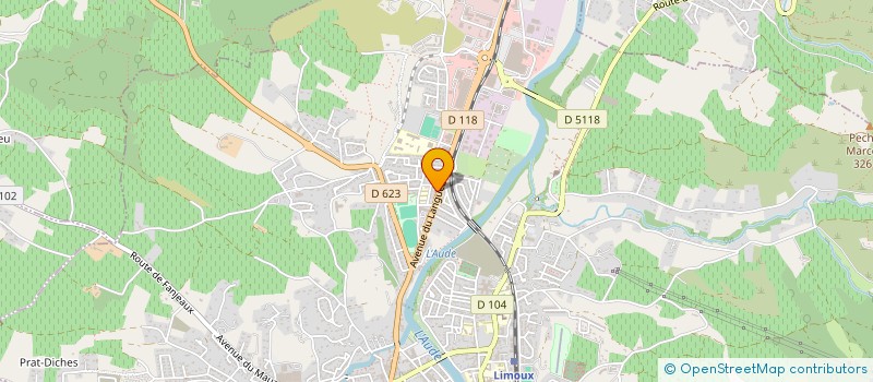 localisation de l'entreprise AMICALE DES ANCIENS DE LIMOUX 13 à LIMOUX