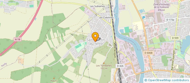 localisation de l'entreprise AMICALE DES ANCIENS DE SAINT MARTIN DU TERTRE CLUB GASTON RAT  SAINT-MARTIN-DU-TERTRE