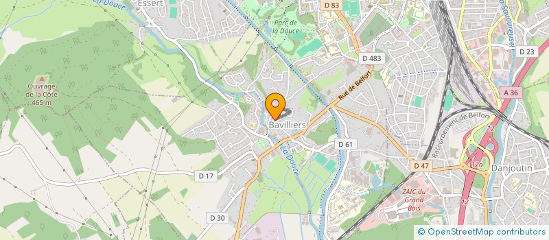 localisation de l'entreprise AMICALE DES ANCIENS DU 35EME REGIMENT D'INFANTERIE DE BELFORT à BAVILLIERS