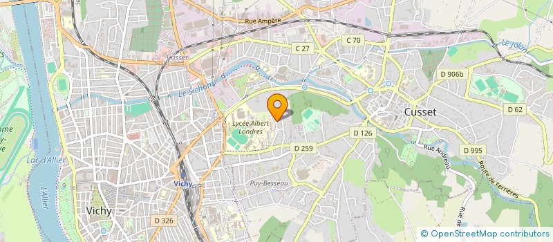 localisation de l'entreprise AMICALE DES ANCIENS DU LYCEE DE PRESLES à CUSSET