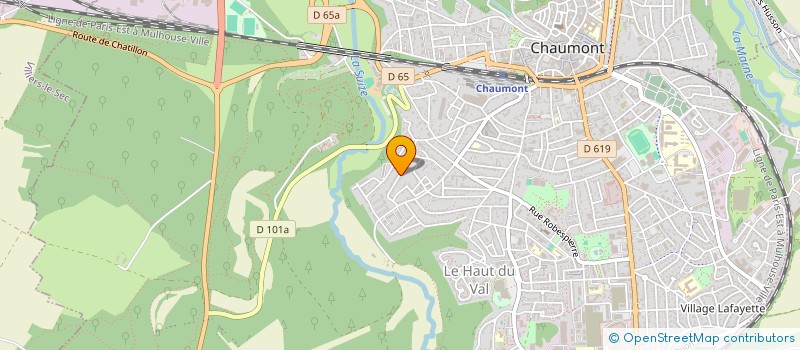 localisation de l'entreprise AMICALE DES ANCIENS DU TRAIN DE LA HAUTE-MARNE à CHAUMONT