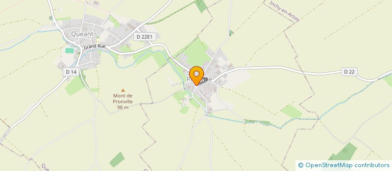 localisation de l'entreprise AMICALE DES ANCIENS ELEVES  PRONVILLE-EN-ARTOIS