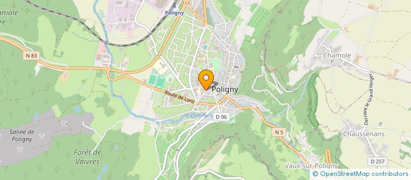 localisation de l'entreprise AMICALE DES ANCIENS ELEVES DE L'ECOLE NATIONALE D'INDUSTRIE LAITIERE ET DES BIOTECHNOLOGIES DE POLIGNY  POLIGNY