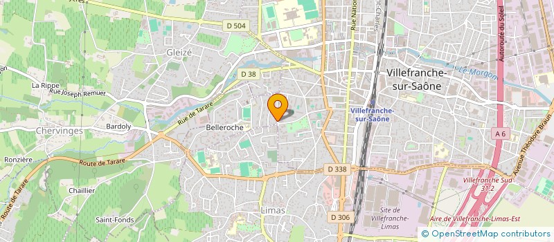 localisation de l'entreprise AMICALE DES ANCIENS ELEVES DE L'ECOLE NORMALE ET DU CENTRE IUFM DE BOURG EN BRESSE à VILLEFRANCHE-SUR-SAONE