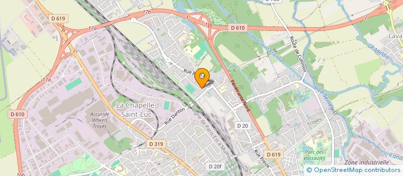 localisation de l'entreprise AMICALE DES ANCIENS ELEVES DE PONT SAINTE MARIE  LA CHAPELLE-SAINT-LUC