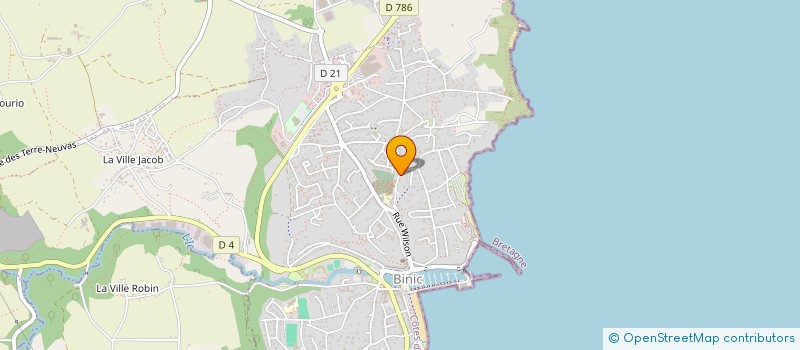 localisation de l'entreprise AMICALE DES ANCIENS ELEVES DES ECOLES CATHOLIQUES DE BINIC (AAEECB)  BINIC-ETABLES-SUR-MER