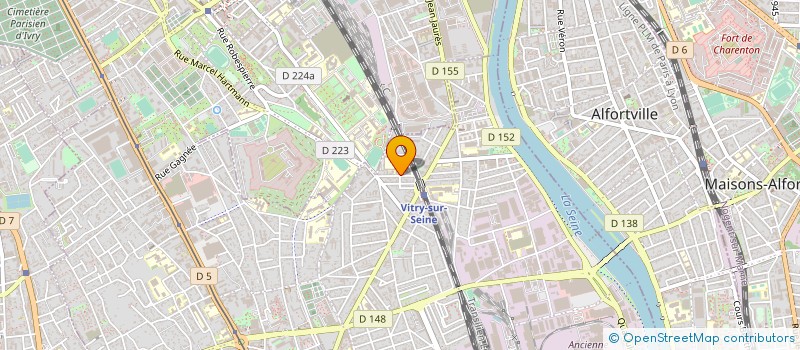 localisation de l'entreprise AMICALE DES ANCIENS ELEVES DU LYCEE JEAN MACE DE VITRY SUR SEINE à VITRY-SUR-SEINE