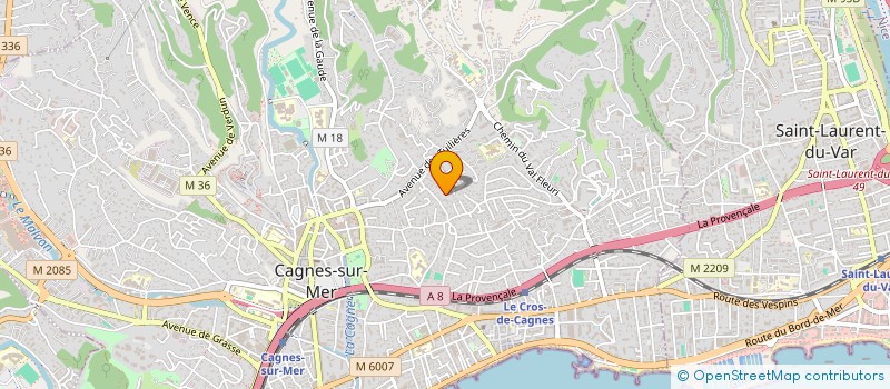 localisation de l'entreprise AMICALE DES ANCIENS ELEVES DU LYCEE RENOIR DE CAGNES à CAGNES-SUR-MER