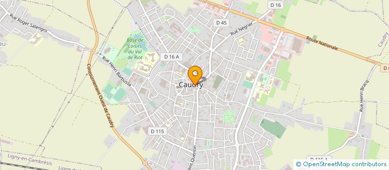 localisation de l'entreprise AMICALE DES ANCIENS ELUS MUNICIPAUX DE CAUDRY  CAUDRY