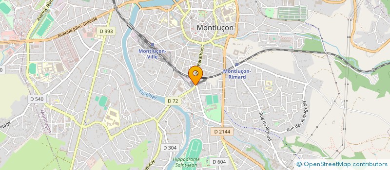 localisation de l'entreprise AMICALE DES ANCIENS ET AMIS DE LA TRACTION VAPEUR SECTION MONTLUCON AUVERGNE à MONTLUCON
