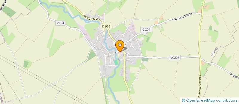 localisation de l'entreprise AMICALE DES ANCIENS ET ANCIENNES ELEVES DES ECOLES PUBLIQUES  HAUSSY