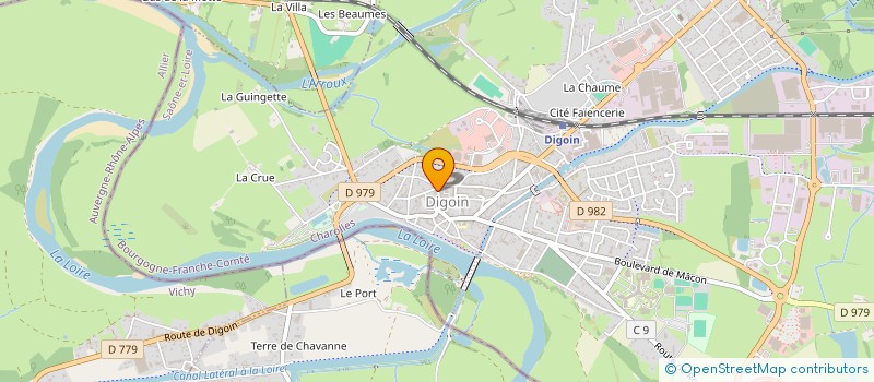 localisation de l'entreprise AMICALE DES ANCIENS ET SYMPATHISANTS DU FOOTBALL CLUB DIGOIN LA MOTTE FCDM  DIGOIN