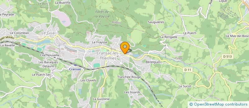 localisation de l'entreprise AMICALE DES ANCIENS JOUEURS DIRIGEANTS DE L'AVENIR OLYMPIQUE DE VIVIEZ RUGBY  VIVIEZ