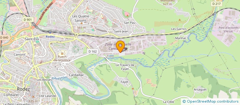 localisation de l'entreprise AMICALE DES ANCIENS LAITIERS DE LA PRADE (AMALP) à ONET-LE-CHATEAU