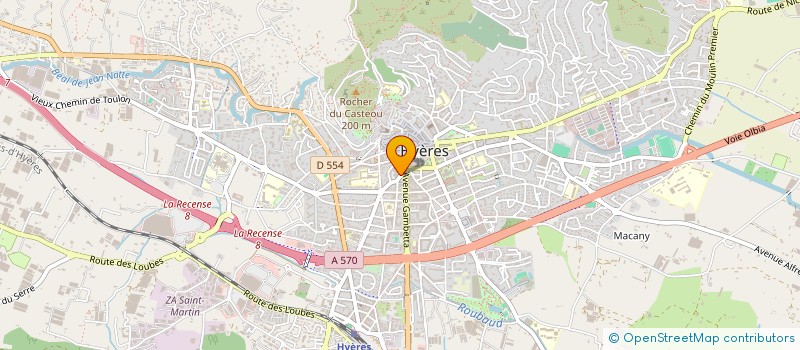 localisation de l'entreprise AMICALE DES ANCIENS MARINS DE HYERES à HYERES