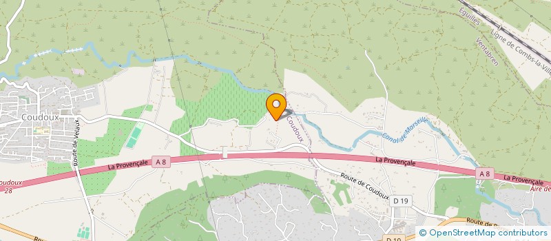 localisation de l'entreprise AMICALE DES ANCIENS POMPIERS DE COUDOUX  COUDOUX