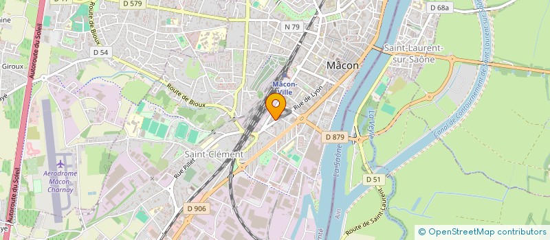 localisation de l'entreprise AMICALE DES ANCIENS RESIDENTS DE L'ASSOCIATION LE PONT à MACON