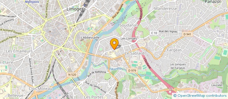 localisation de l'entreprise AMICALE DES ANCIENS SALARIES LEGRAND à LIMOGES
