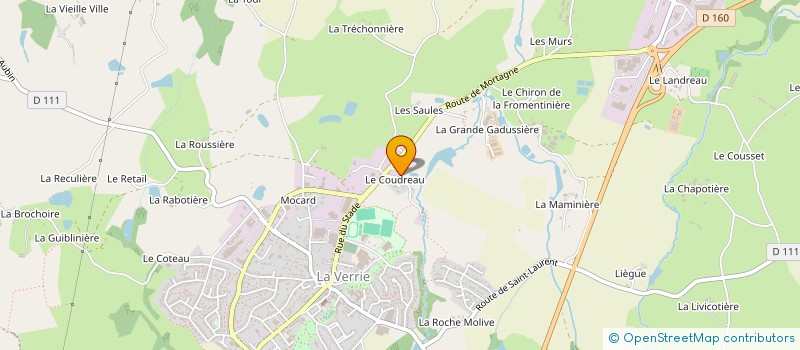 localisation de l'entreprise AMICALE DES ANCIENS SAPEUR POMPIERS DE LA VERRIE à CHANVERRIE