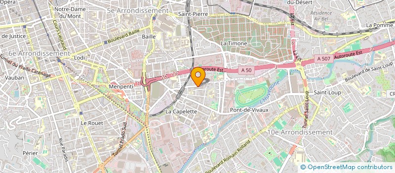 localisation de l'entreprise AMICALE DES ANCIENS SAPEURS POMPIERS D'AUBAGNE  MARSEILLE